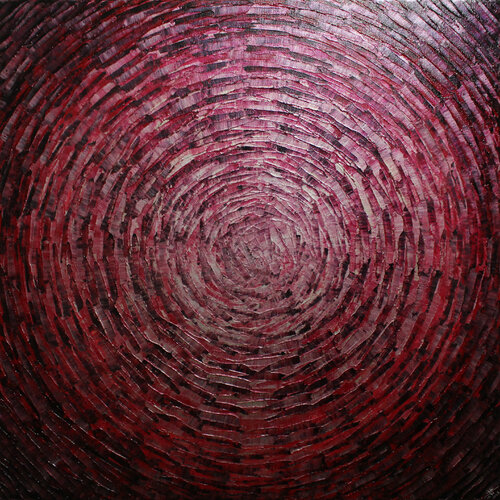 Éclat argent rouge iridescent von Jonathan Pradillon, Malerei kaufen auf Singulart