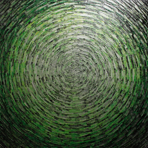 Éclat argent vert by Jonathan Pradillon, 회화 for Sale on Singulart