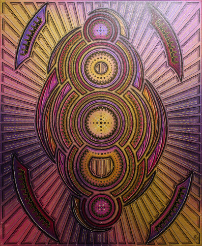 Cycle rose di Jonathan Pradillon, Pittura in vendita su Singulart