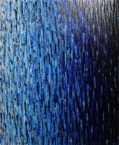 Fondu couleur blanc bleu van Jonathan Pradillon, Schilderij te koop op Singulart