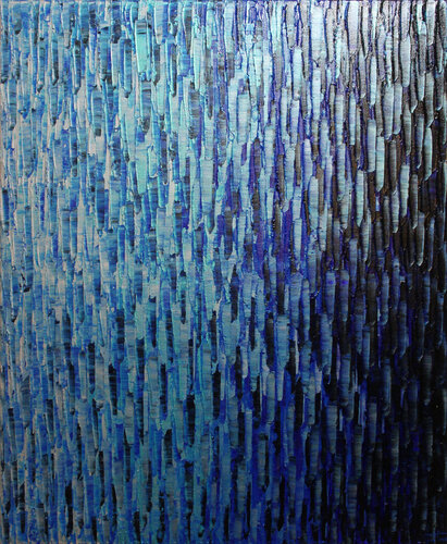 Fondu couleur argent bleu di Jonathan Pradillon, Pittura in vendita su Singulart