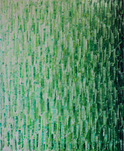 Fondu couleur blanc vert clair van Jonathan Pradillon, Schilderij te koop op Singulart