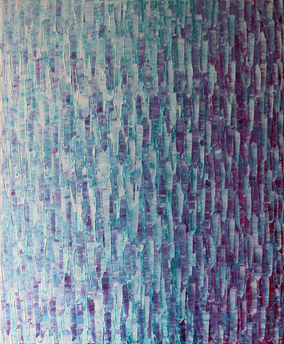 Fondu couleur blanc bleu violet van Jonathan Pradillon, Schilderij te koop op Singulart