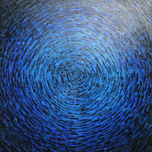 Grand éclat bleu et noir van Jonathan Pradillon, Schilderij te koop op Singulart