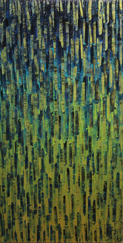 Matrice bleue verdoyante di Jonathan Pradillon, Pittura in vendita su Singulart