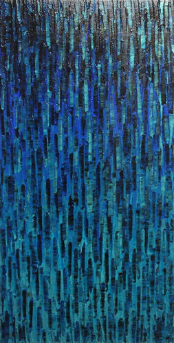 Matrice bleue sombre by Jonathan Pradillon, Painting for Sale on Singulart
