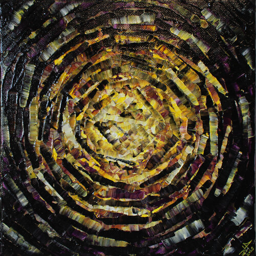 Petit éclat jaune violet van Jonathan Pradillon, Schilderij te koop op Singulart