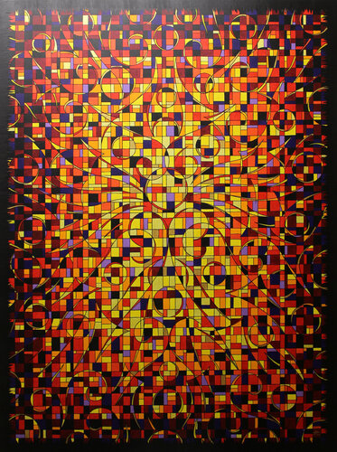 Fragmentation chatoyante by Jonathan Pradillon, 회화 for Sale on Singulart