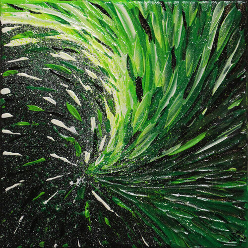 Éruption de vert di Jonathan Pradillon, Pittura in vendita su Singulart