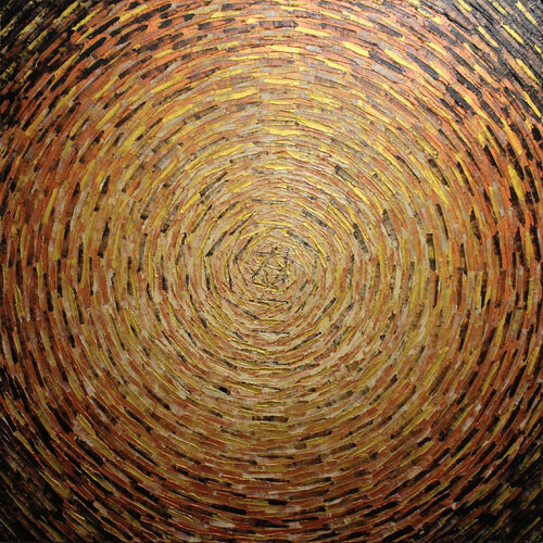 Grand éclat crème cuivre by Jonathan Pradillon, Painting for Sale on Singulart