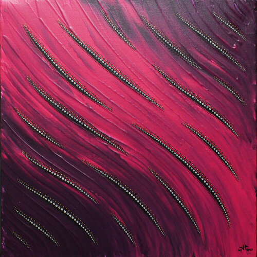 Fluidité rose van Jonathan Pradillon, Schilderij te koop op Singulart