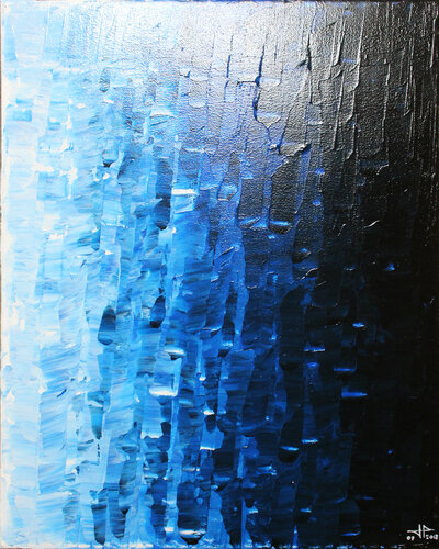 Fondu bleu van Jonathan Pradillon, Schilderij te koop op Singulart