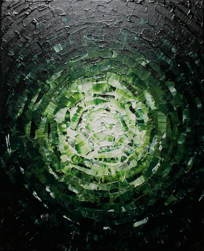 Éclat de lueur verdâtre van Jonathan Pradillon, Schilderij te koop op Singulart