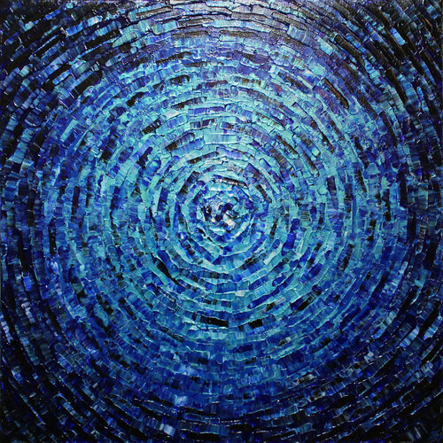 Éclat de couleur bleu van Jonathan Pradillon, Schilderij te koop op Singulart