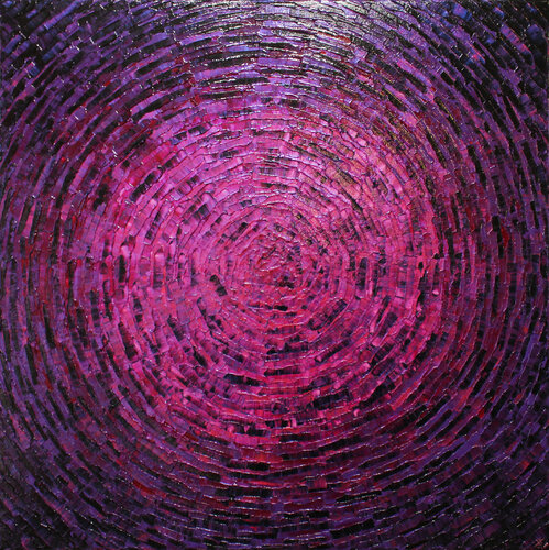 Éclat de couleur rose violet di Jonathan Pradillon, Pittura in vendita su Singulart