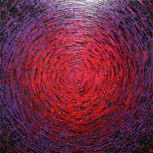 Éclat de couleur rouge violet di Jonathan Pradillon, Pittura in vendita su Singulart