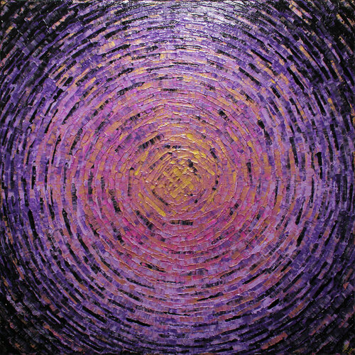 Éclat de couleur or violet di Jonathan Pradillon, Pittura in vendita su Singulart