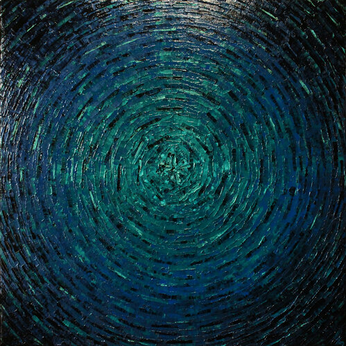 Éclat de couleur bleuté di Jonathan Pradillon, Pittura in vendita su Singulart