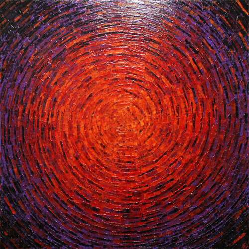 Éclat de couleur brasillant violacé di Jonathan Pradillon, Pittura in vendita su Singulart