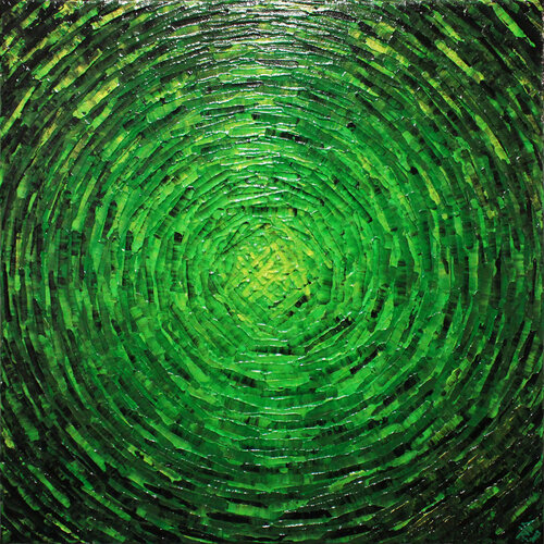 Éclaté de couleur verdoyant di Jonathan Pradillon, Pittura in vendita su Singulart
