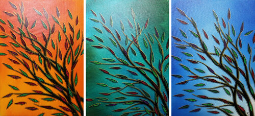 Végétations colorées by Jonathan Pradillon, Painting for Sale on Singulart