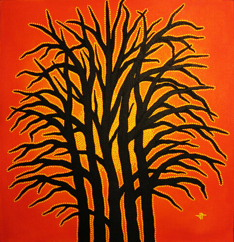 Arbre Ensoleillé par Jonathan Pradillon, Peinture en vente sur Singulart
