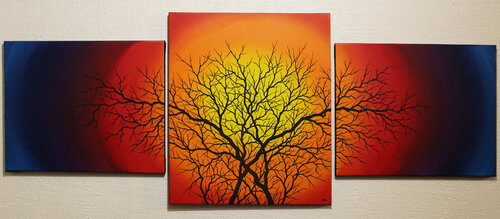 Silhouettes de branchages 2 par Jonathan Pradillon, Peinture en vente sur Singulart