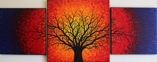 Arbre noir par Jonathan Pradillon, Peinture en vente sur Singulart