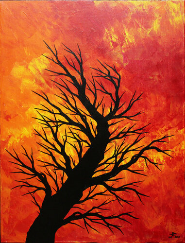 Arbre soufflé par Jonathan Pradillon, Peinture en vente sur Singulart