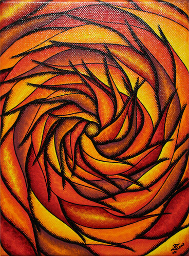 Spirale rougeoyante von Jonathan Pradillon, Malerei kaufen auf Singulart