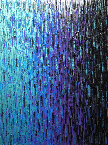 Fondu bleu violet iridescent par Jonathan Pradillon, Peinture en vente sur Singulart