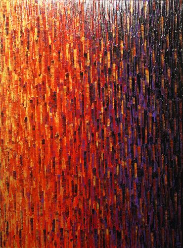Fondu or rouge violet par Jonathan Pradillon, Peinture en vente sur Singulart