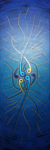 Sens du mouvement bleuté von Jonathan Pradillon, Malerei kaufen auf Singulart