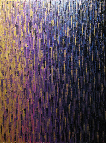 Fondu doré violet gris iridescent von Jonathan Pradillon, Malerei kaufen auf Singulart