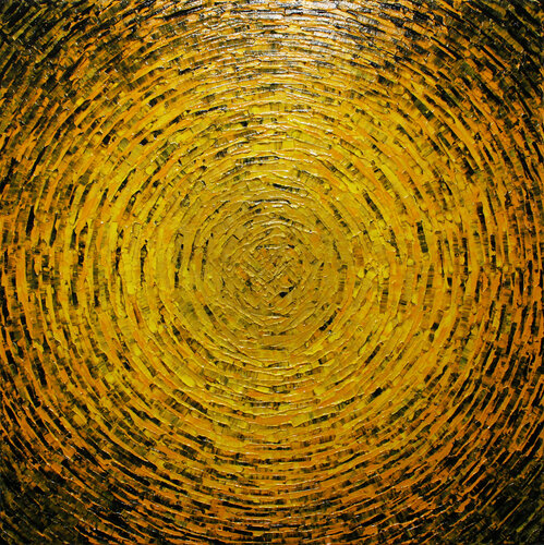 Éclaté de couleur jaune 2 von Jonathan Pradillon, Malerei kaufen auf Singulart