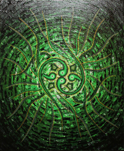 Sens verdoyant by Jonathan Pradillon, Painting for Sale on Singulart