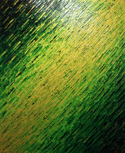 Texture couteau verdoyante par Jonathan Pradillon, Peinture en vente sur Singulart
