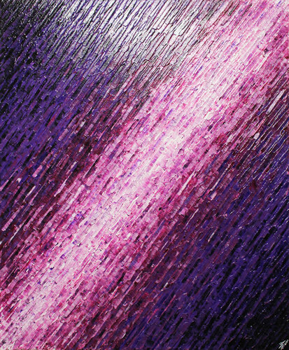 Texture couteau blanc violette par Jonathan Pradillon, Peinture en vente sur Singulart