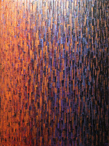 Fondu orange violet van Jonathan Pradillon, Schilderij te koop op Singulart