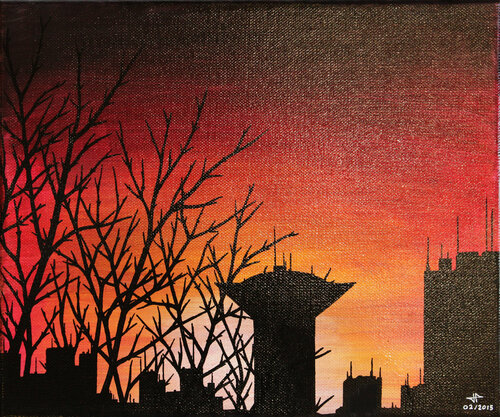 Paysage Urbanisé von Jonathan Pradillon, Malerei kaufen auf Singulart