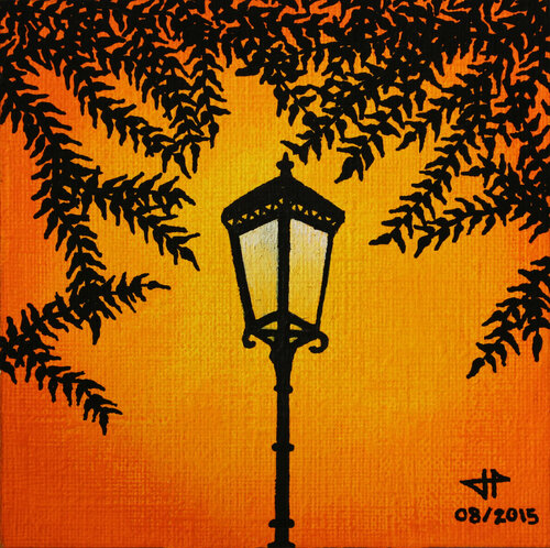 Réverbère van Jonathan Pradillon, Schilderij te koop op Singulart