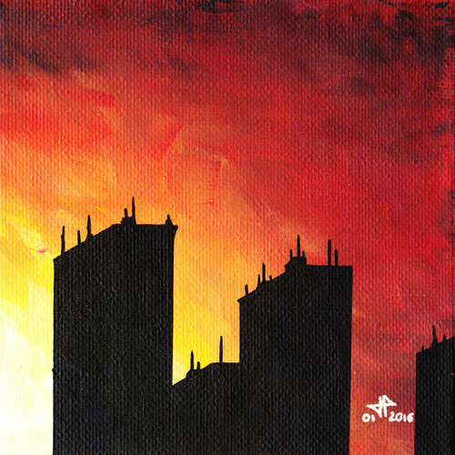 Urbanisation 3 van Jonathan Pradillon, Schilderij te koop op Singulart