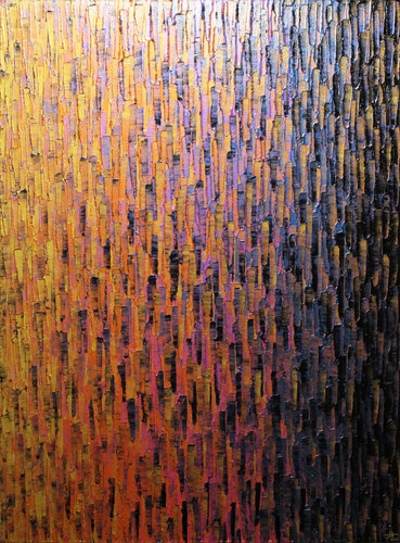 Fondu doré orange rose iridescent van Jonathan Pradillon, Schilderij te koop op Singulart