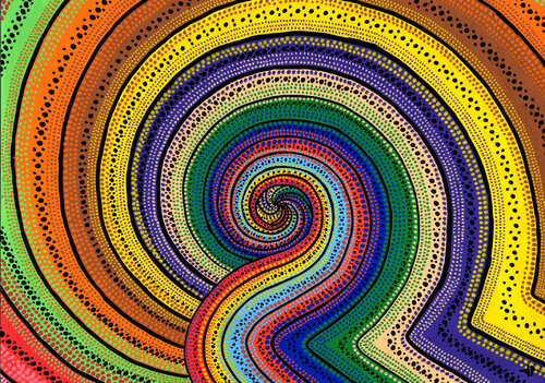 Spirale psychédélique par Jonathan Pradillon, Œuvre sur papier en vente sur Singulart