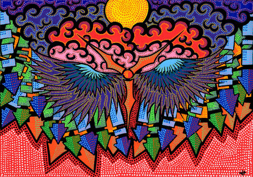 Nuit colorée par Jonathan Pradillon, Œuvre sur papier en vente sur Singulart