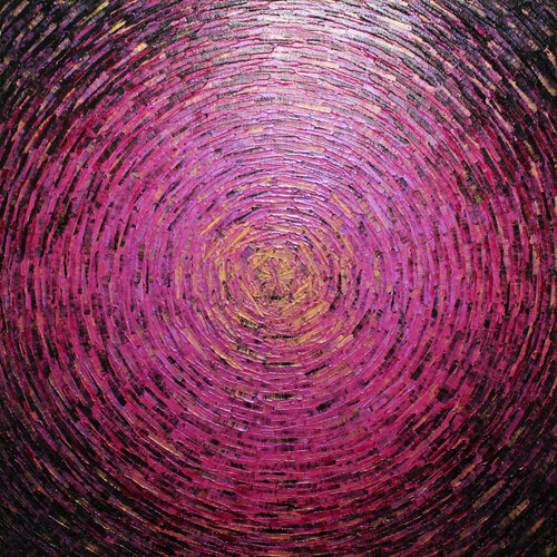 Grand éclat couleurs or rose di Jonathan Pradillon, Pittura in vendita su Singulart