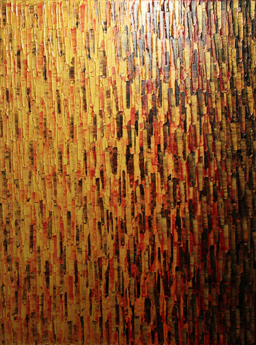 Fondu or rouge par Jonathan Pradillon, Peinture en vente sur Singulart