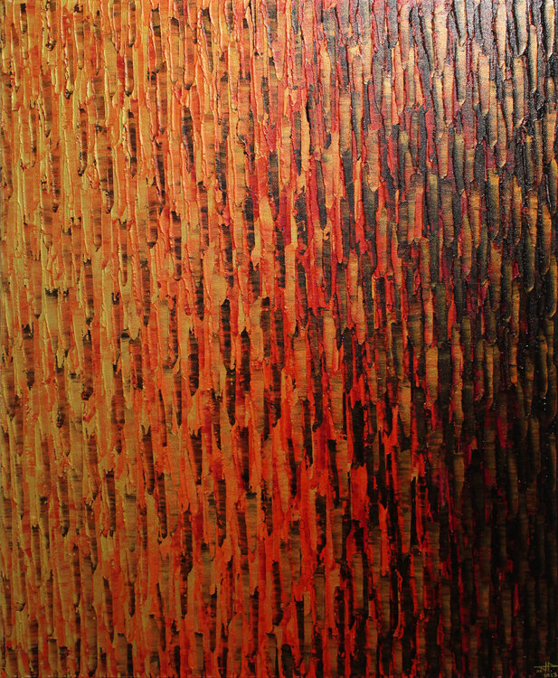 Fondu couleur or orange magenta Jonathan Pradillon
