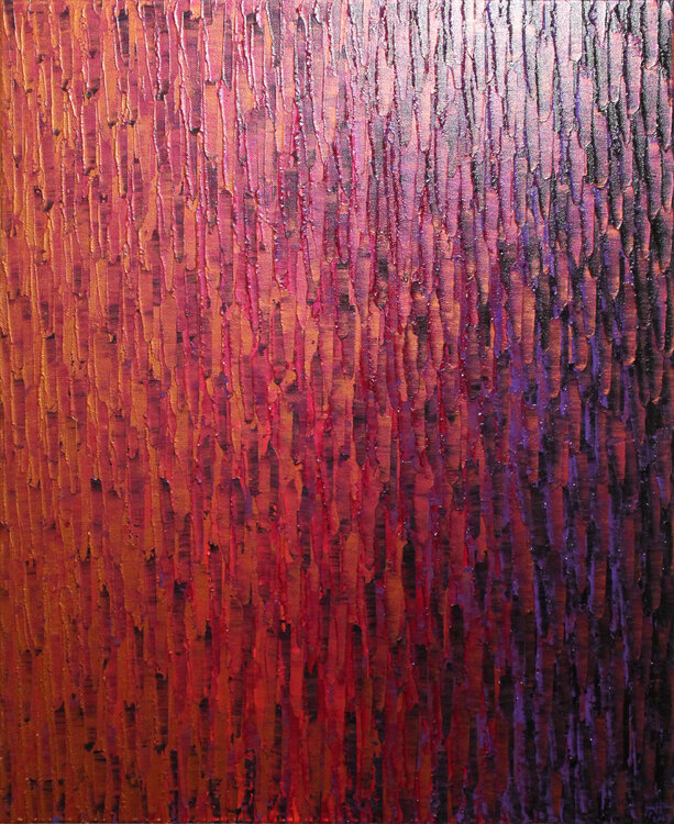 Fondu couleur cuivre magenta violet Jonathan Pradillon