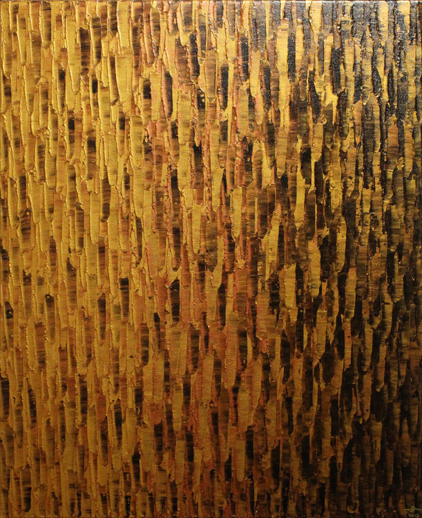 Fondu couleur or cuivre de terre Jonathan Pradillon